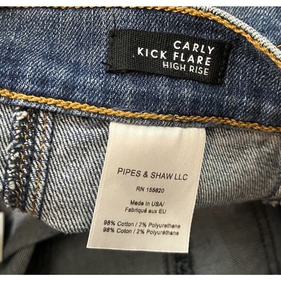 Veronica Beard Putnam Carly Kick Flare High Rise Women's Jeans Size 27 / 4 - Picture 5 of 6